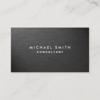 Professional Elegant Modern Black Plain Metal