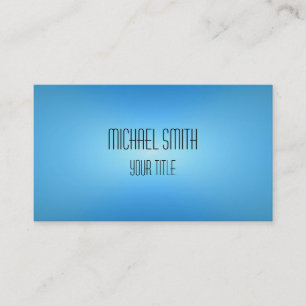 Professional Elegant Modern Blue Blur Business Card