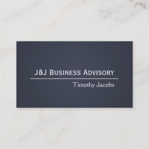 Professional Elegant Modern Business Advisory Card