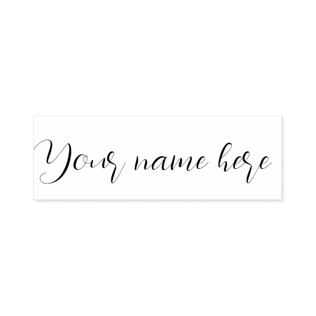 Professional Elegant Modern Calligraphy Text Self-inking Stamp (Design)