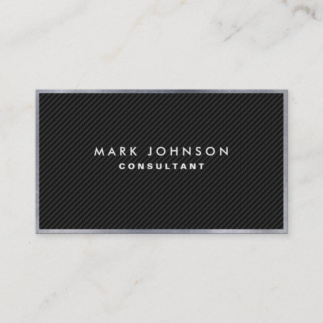 Professional Elegant Modern Carbon Fibre Cards (Front)