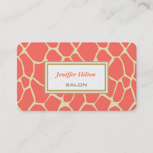 Professional elegant modern classy giraffe business card