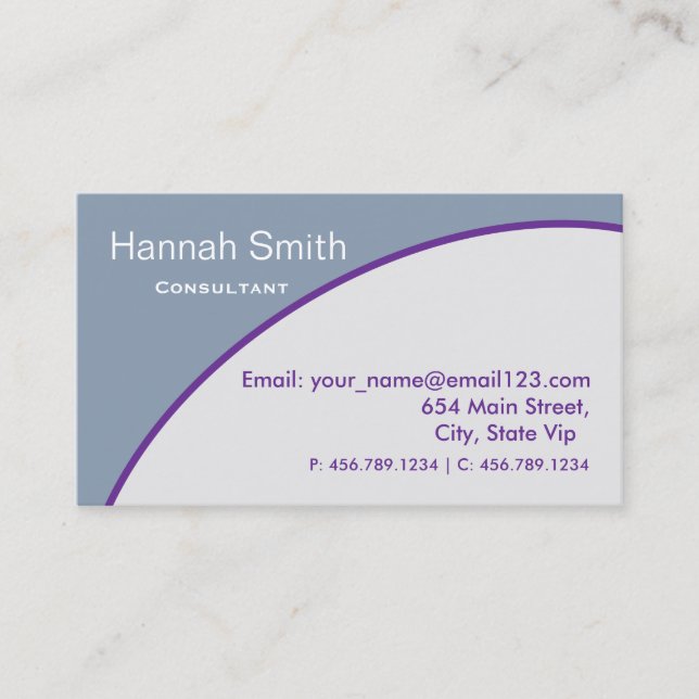 Professional Elegant Modern Consultant  Business Card (Front)
