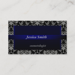 Professional elegant modern damask velvet business card