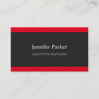 Professional Elegant Modern Grey Red Stylish