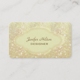 Professional elegant modern luxury glitter bokeh business card