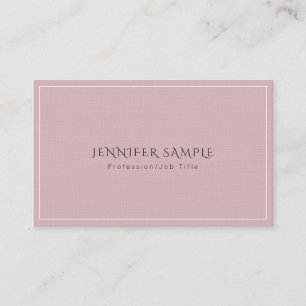 Professional Elegant Modern Luxury Premium Linen Business Card