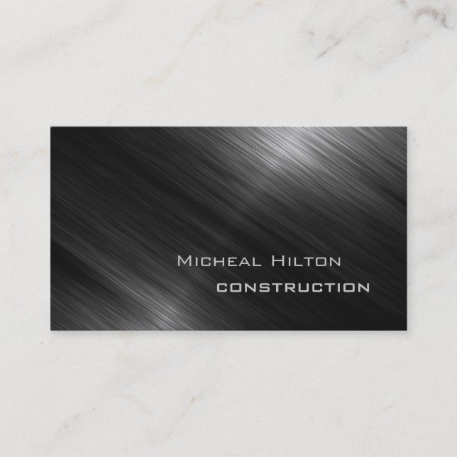 Professional elegant modern luxury shiny metal business card (Front)