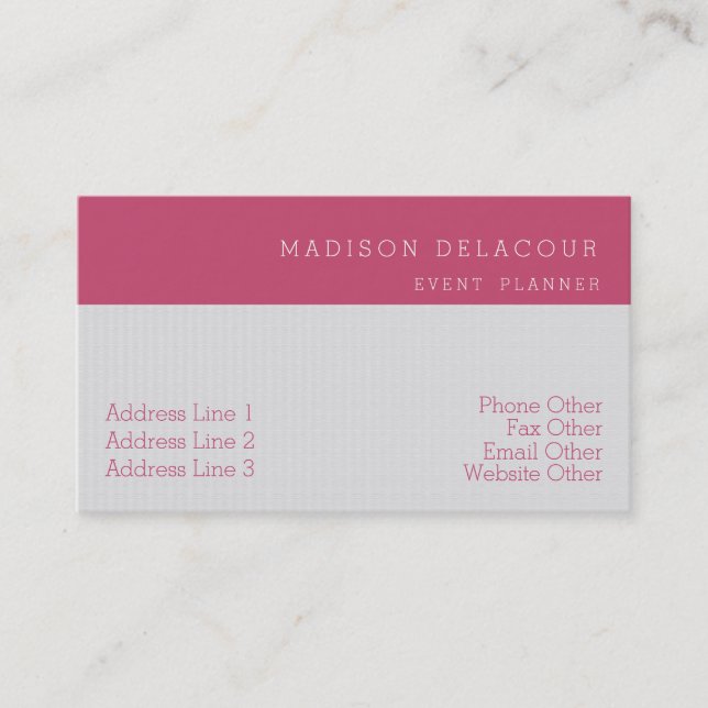 Professional Elegant Modern Minimal Orange Badge Business Card (Front)