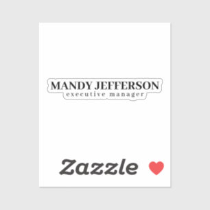 Professional elegant modern minimalist add name