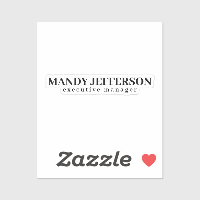 Professional elegant modern minimalist add name (Sheet)