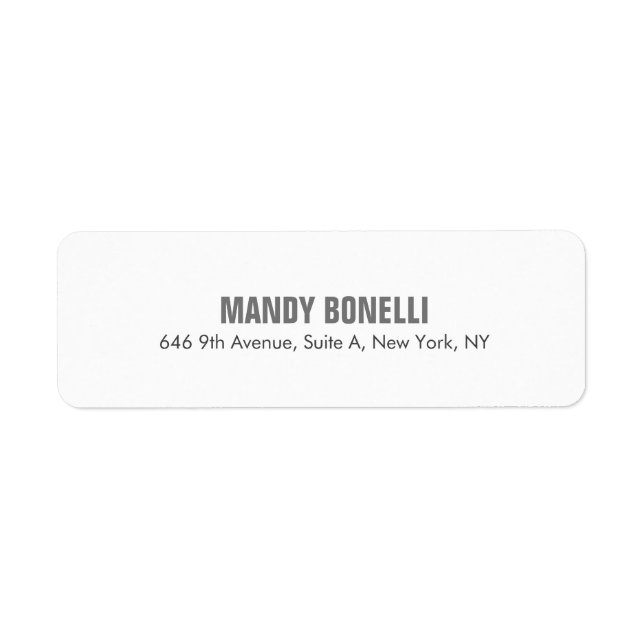 Professional elegant modern minimalist add name (Front)