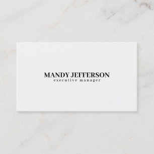 Professional elegant modern minimalist add name business card