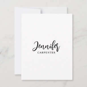 Professional elegant modern minimalist add name card
