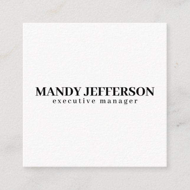 Professional elegant modern minimalist add name enclosure card (Front)