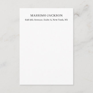Professional elegant modern minimalist add name enclosure card
