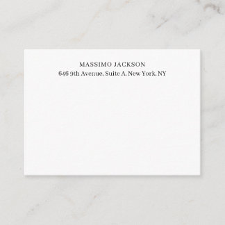 Professional elegant modern minimalist add name enclosure card