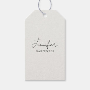 Professional elegant modern minimalist add name gift tags
