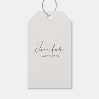 Professional elegant modern minimalist add name gift tags