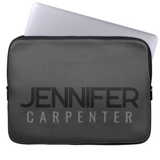 Professional elegant modern minimalist add name laptop sleeve