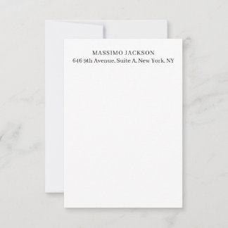 Professional elegant modern minimalist add name RSVP card