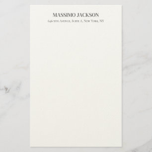 Professional elegant modern minimalist add name stationery