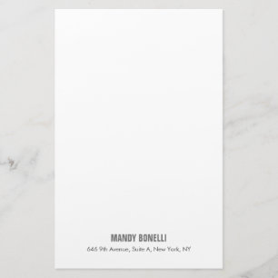 Professional elegant modern minimalist add name stationery