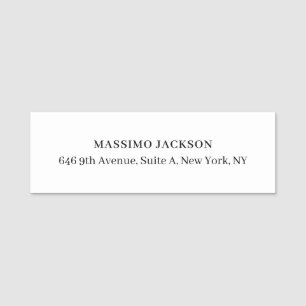 Professional elegant modern minimalist add name tag