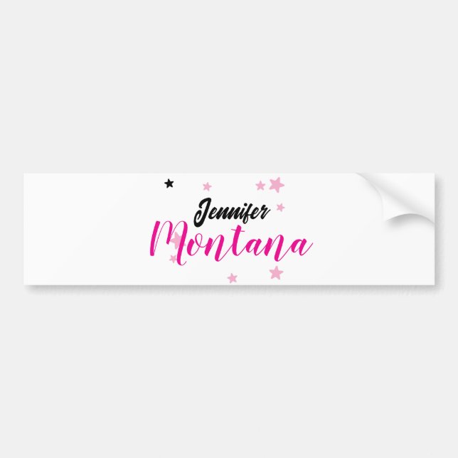 Professional elegant modern minimalist name bumper sticker (Front)