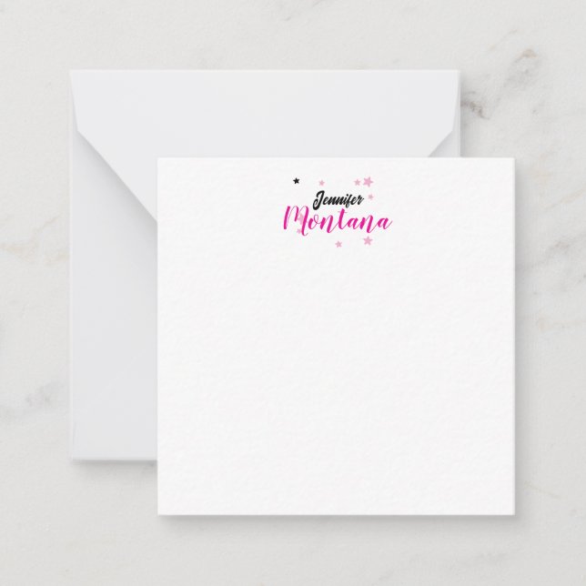 Professional elegant modern minimalist name card (Front)