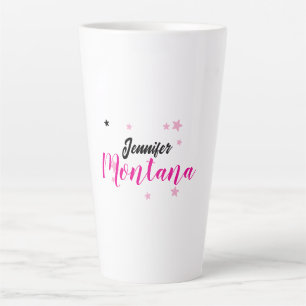 Professional elegant modern minimalist name latte mug