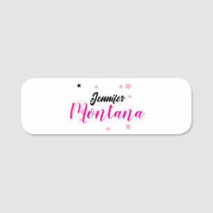 Professional elegant modern minimalist name name tag