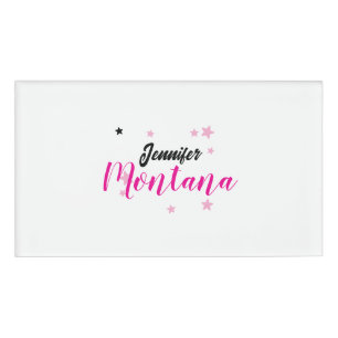 Professional elegant modern minimalist name tag