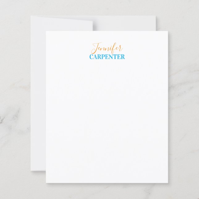 Professional elegant modern minimalist plain  (Front)