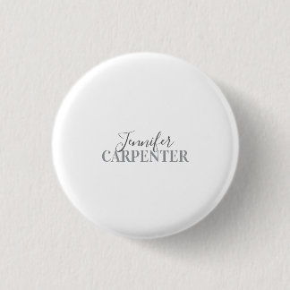 Professional elegant modern minimalist plain 3 cm round badge