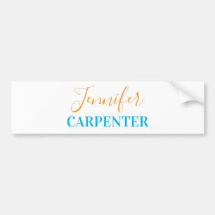 Professional elegant modern minimalist plain  bumper sticker
