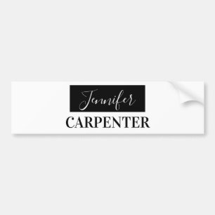Professional elegant modern minimalist plain  bumper sticker