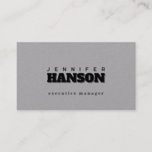 Professional elegant modern minimalist plain business card
