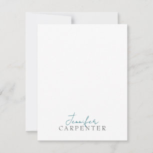 Professional elegant modern minimalist plain card