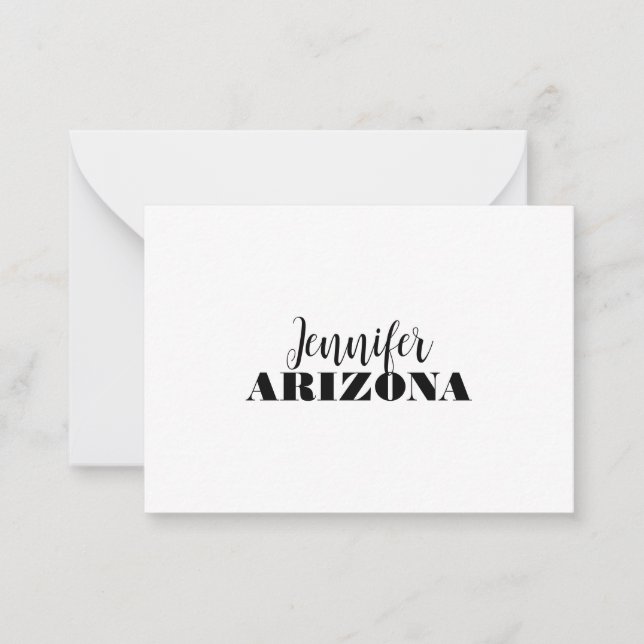 Professional elegant modern minimalist plain card (Front)