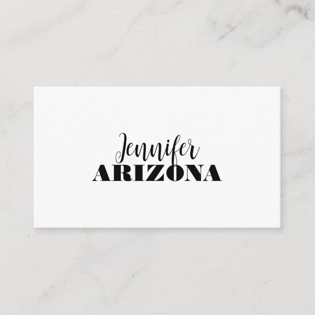 Professional elegant modern minimalist plain enclosure card (Front)