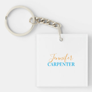 Professional elegant modern minimalist plain key ring