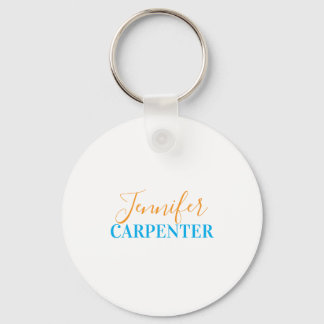 Professional elegant modern minimalist plain key ring