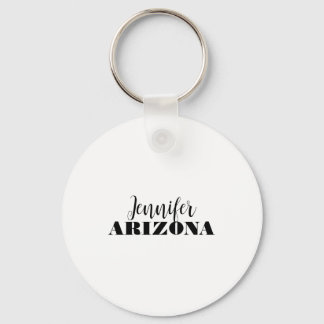 Professional elegant modern minimalist plain key ring