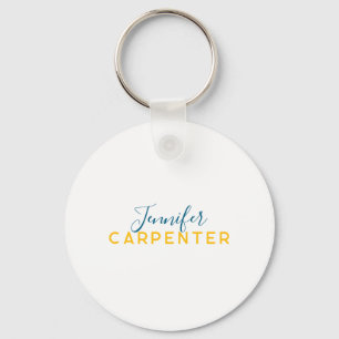Professional elegant modern minimalist plain key ring