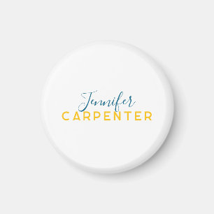 Professional elegant modern minimalist plain magnet
