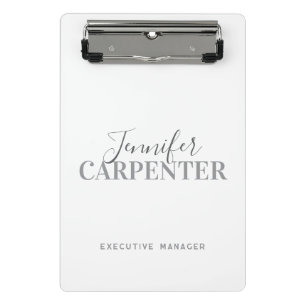 Professional elegant modern minimalist plain mini clipboard