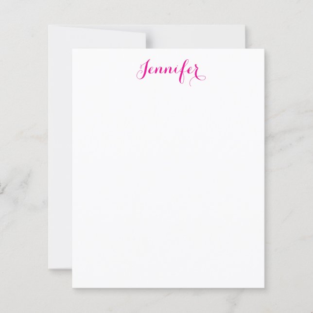 Professional elegant modern minimalist plain name (Front)