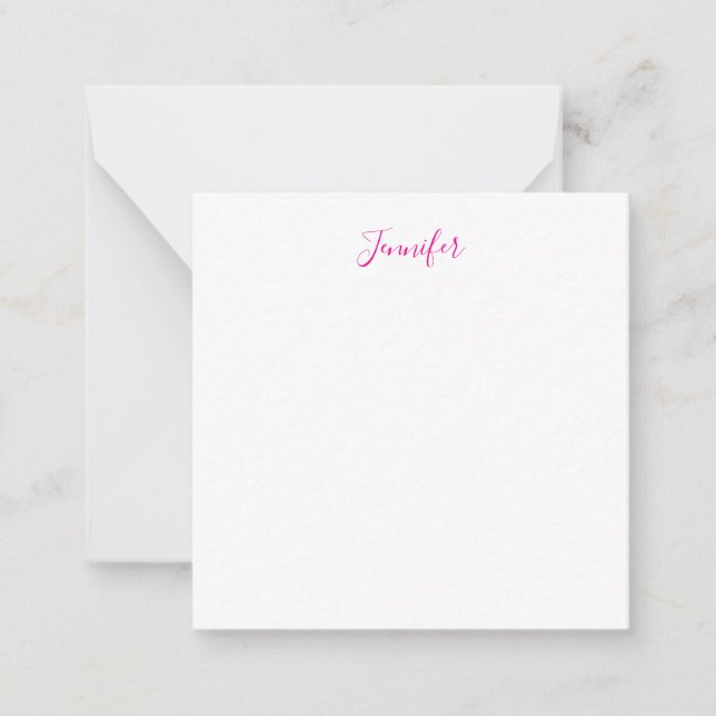 Professional elegant modern minimalist plain name card (Front)