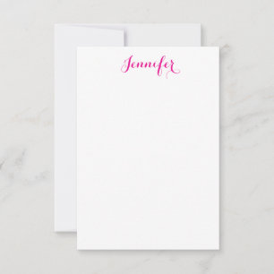 Professional elegant modern minimalist plain name RSVP card